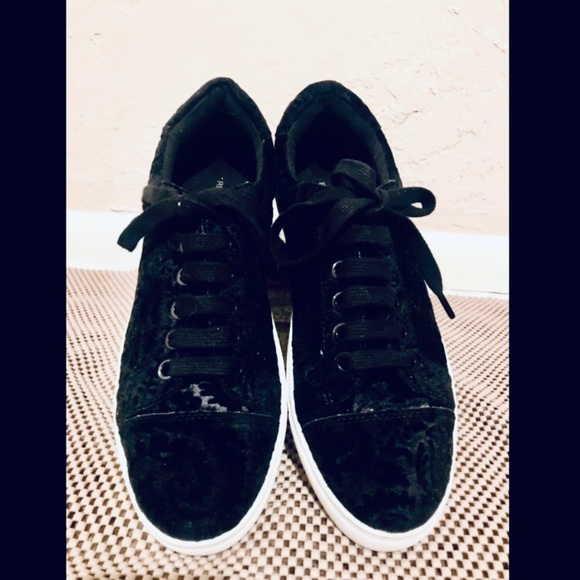 Rebecca Minkoff Black Velvet Sneaker - Picture 3 of 6